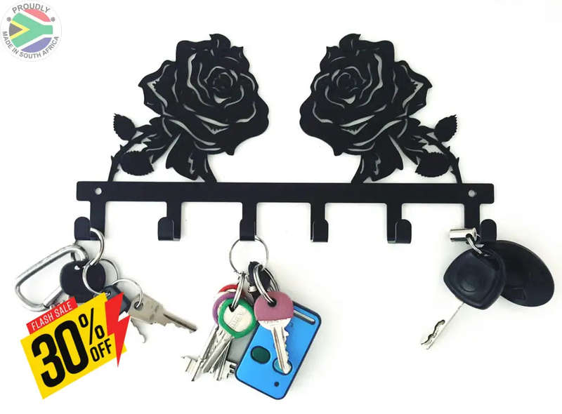 Rose Flower Key Hook