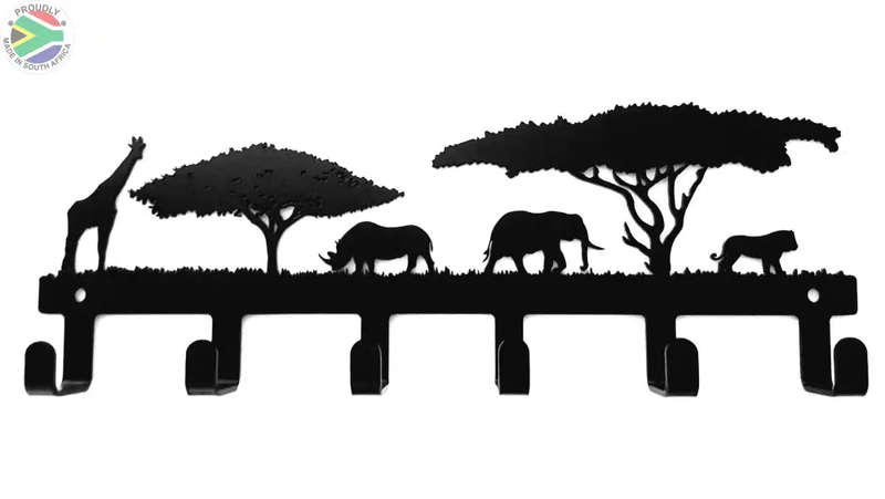 Animals under the Acasia trees 6 hook key hook