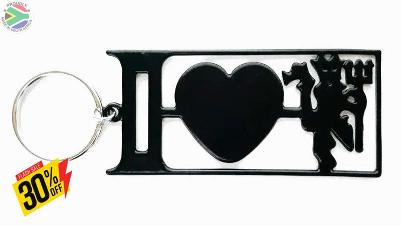 I Love Man Utd Key Ring