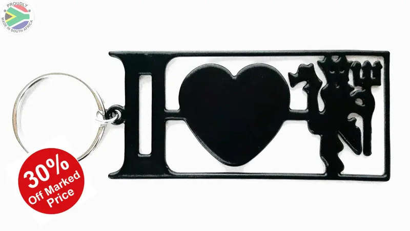I Love Man Utd Key Ring