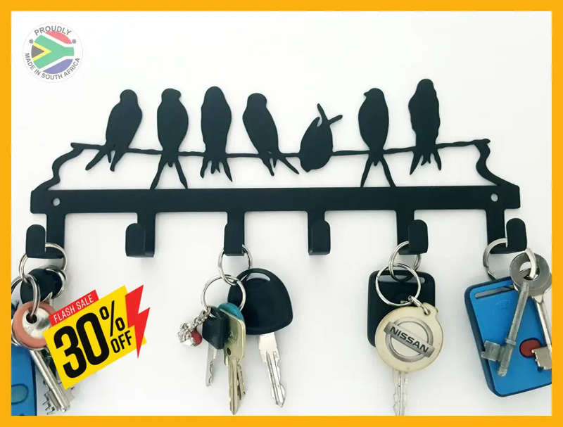 Birds on a branch 6 hook key hook