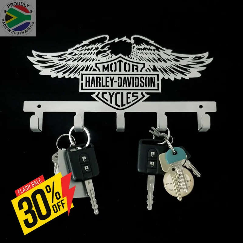 Harley Davidson Design - 5 Hook Key Hook