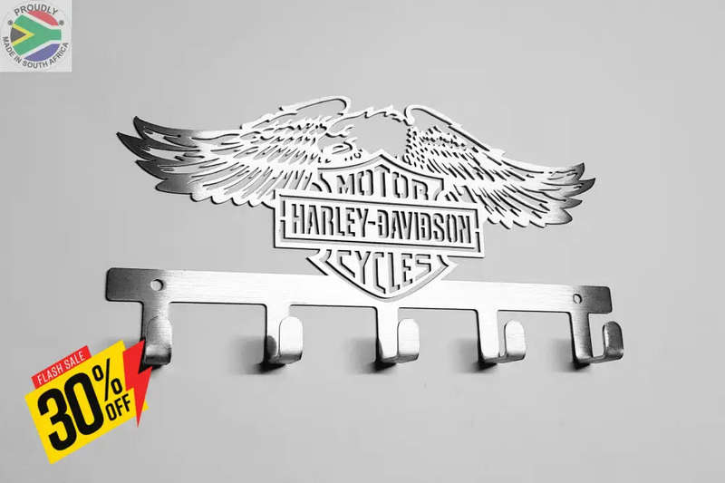 Harley Davidson Design - 5 Hook Key Hook