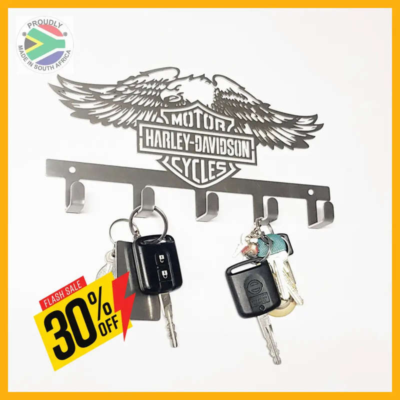Harley Davidson Design - 5 Hook Key Hook
