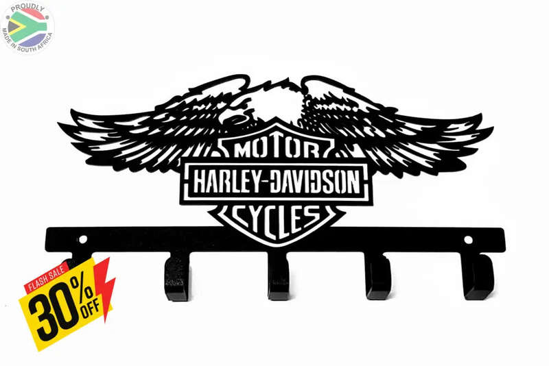 Harley Davidson Design - 5 Hook Key Hook