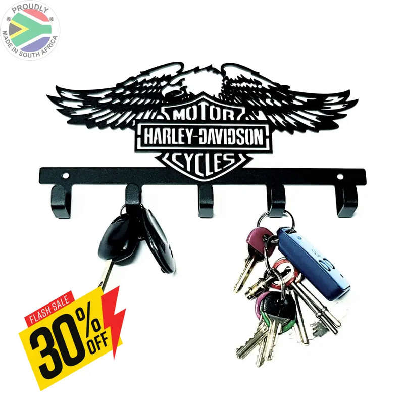 Harley Davidson Design - 5 Hook Key Hook