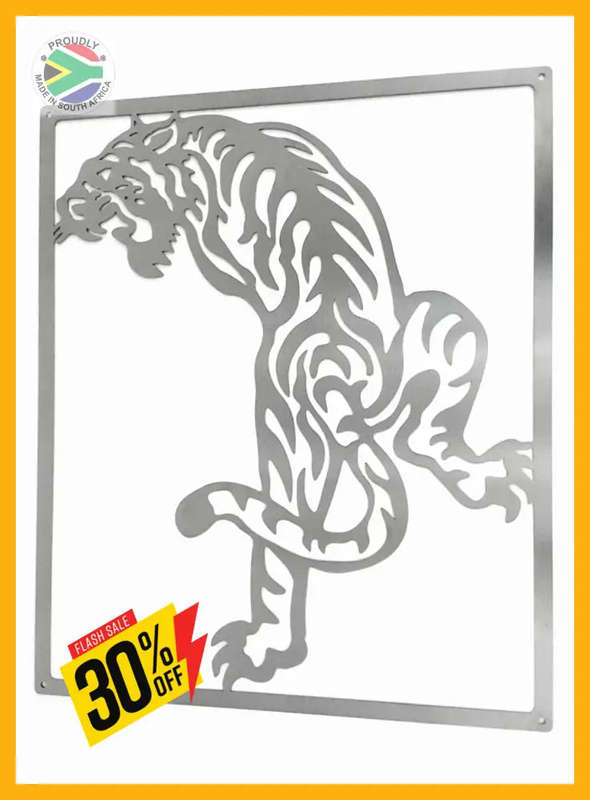Tiger Stalking Mounted Wall (Made-To-Order)