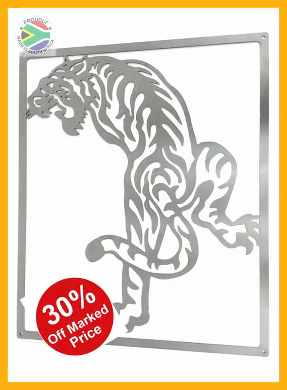Tiger Stalking Mounted Wall (Made-To-Order)