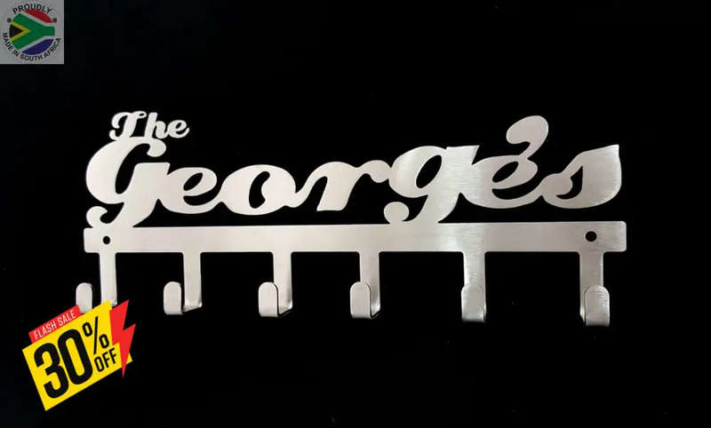 Personalised 6 hook key hook