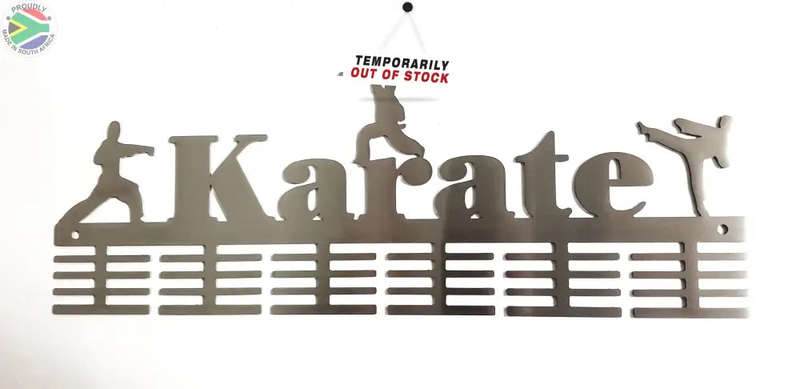 Karate 3 figure 48 tier medal hanger