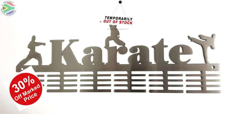 Karate 3 figure 48 tier medal hanger