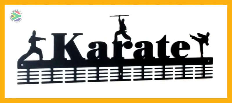 Karate 3 figure 72 tier medal hanger