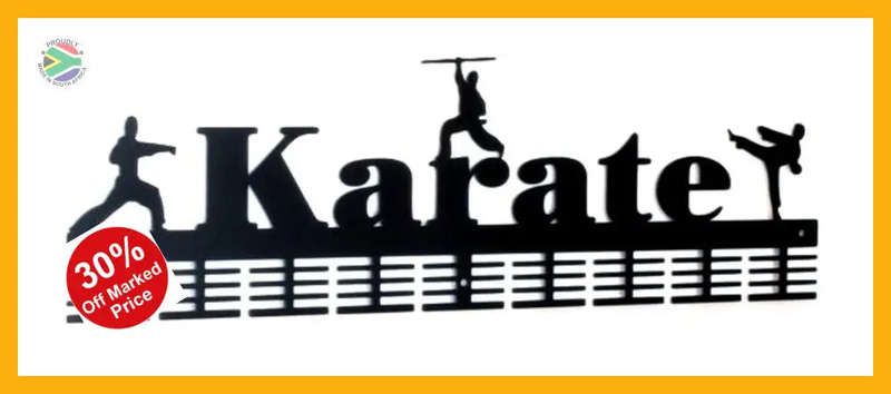 Karate 3 figure 72 tier medal hanger