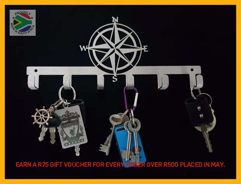 Compass Key Hook