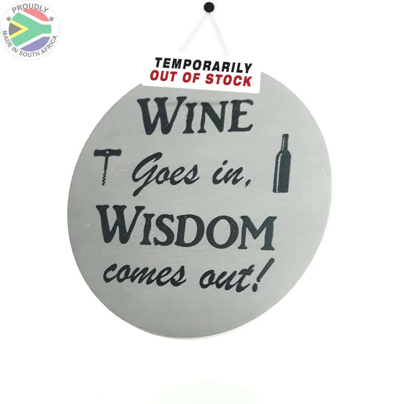 Wine Coasters laser etched in stainless steel