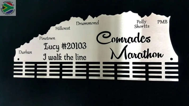 Comrades Marathon Up Run Personalised 48 Tier Medal Hanger (Made-To-Order)
