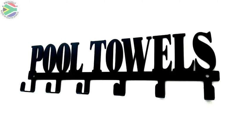 Pool Towels 6 hook towel hanger Small or Large