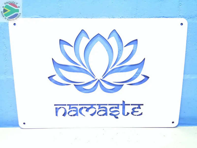 Namaste Lotus Flower Wall Art (Made-To-Order)
