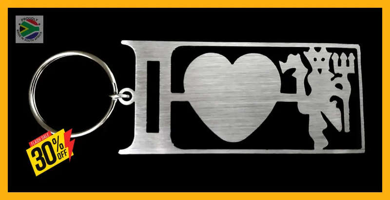 I Love Man Utd Key Ring