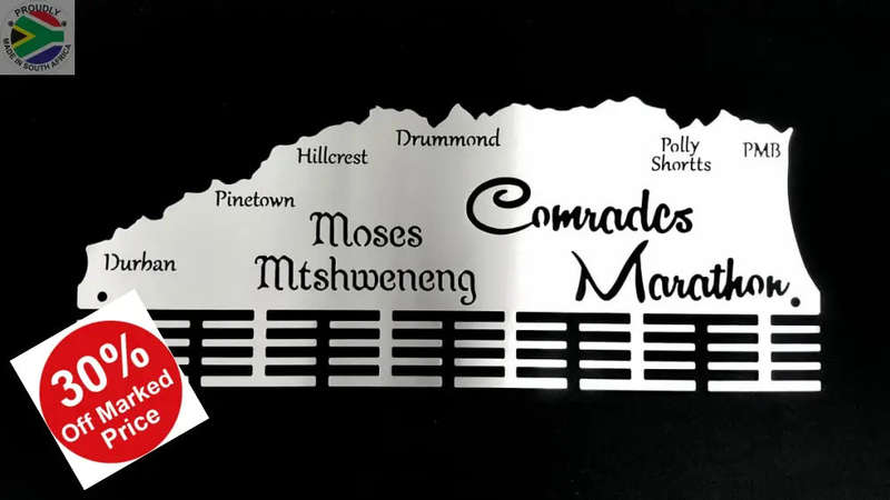 Comrades Marathon Up Run Personalised 48 Tier Medal Hanger (Made-To-Order)