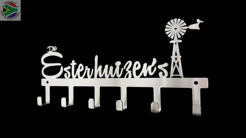 Personalised 6 hook key hook