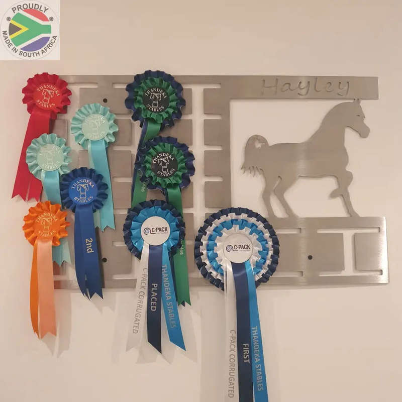 Personalized Horse Rosette Hangers