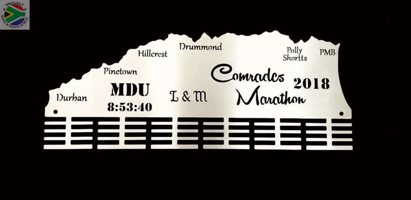 Comrades Marathon Up Run Personalised 48 Tier Medal Hanger (Made-To-Order)