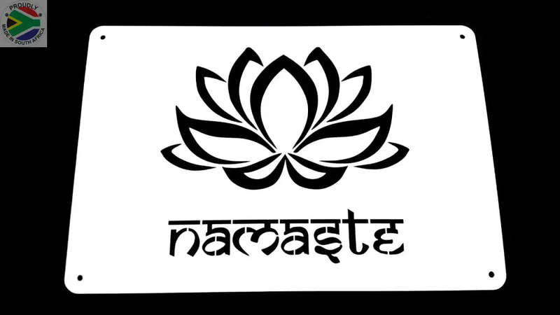 Namaste Lotus Flower Wall Art (Made-To-Order)