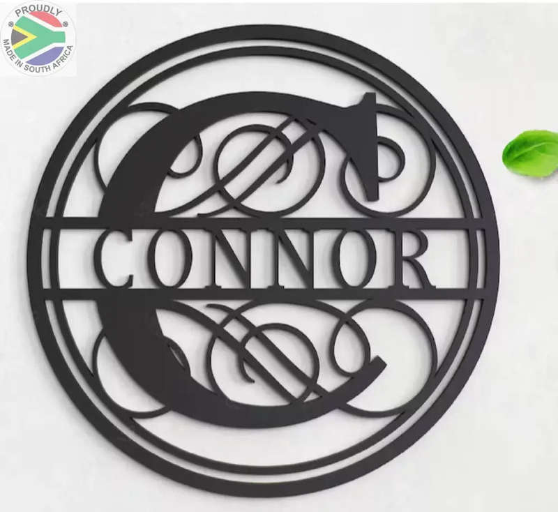 Personalised split Alphabet Wall & Porch Monograms