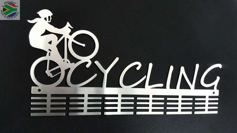 Lady Cycling 48 tier medal hanger