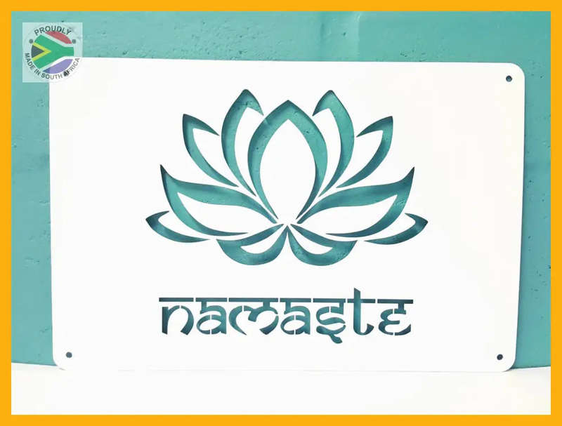 Namaste Lotus Flower Wall Art (Made-To-Order)
