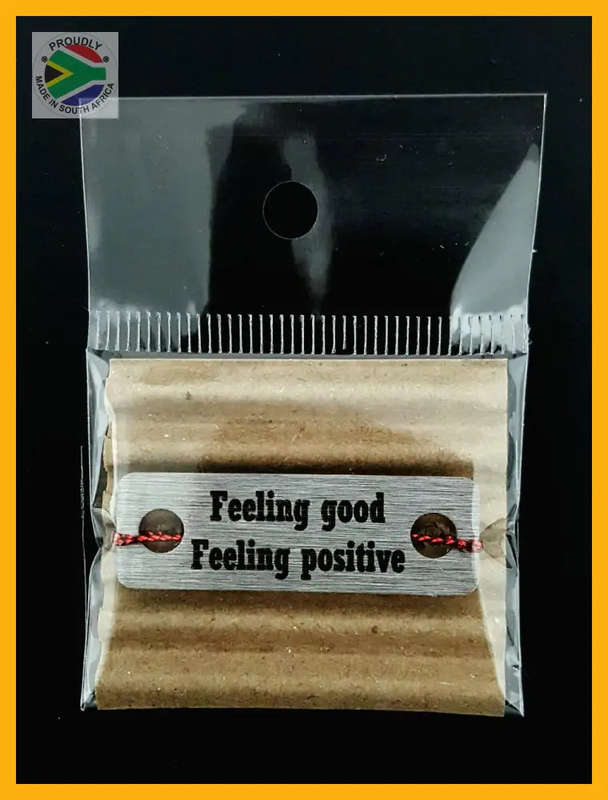Feeling good feeling positive Individual Shoelace Tag