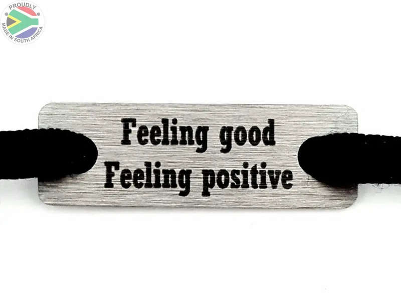 Feeling good feeling positive Individual Shoelace Tag