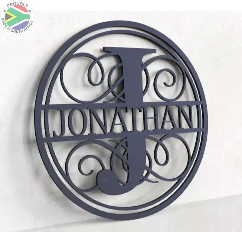 Personalised split Alphabet Wall & Porch Monograms