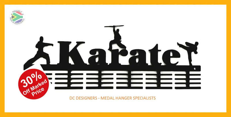 Karate 3 figure 48 tier medal hanger