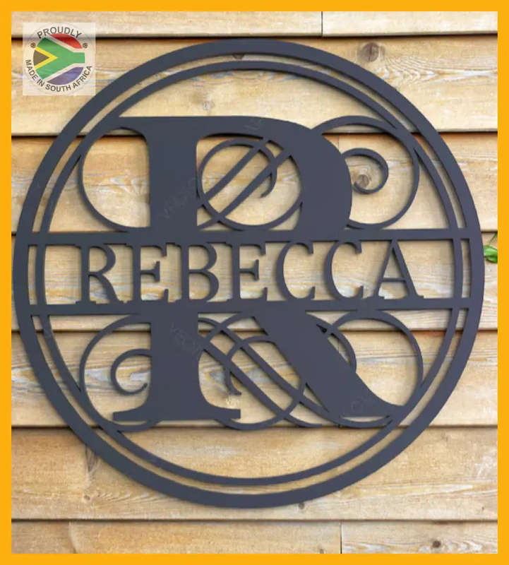 Personalised split Alphabet Wall & Porch Monograms