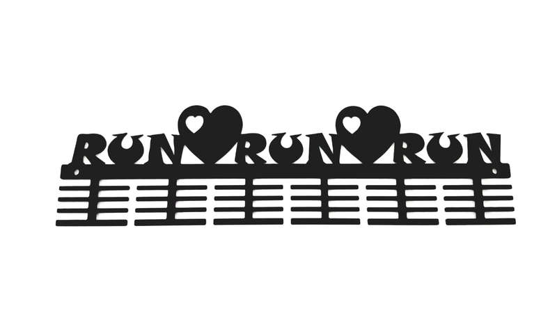 Run Heart Run 48 tier medal hanger