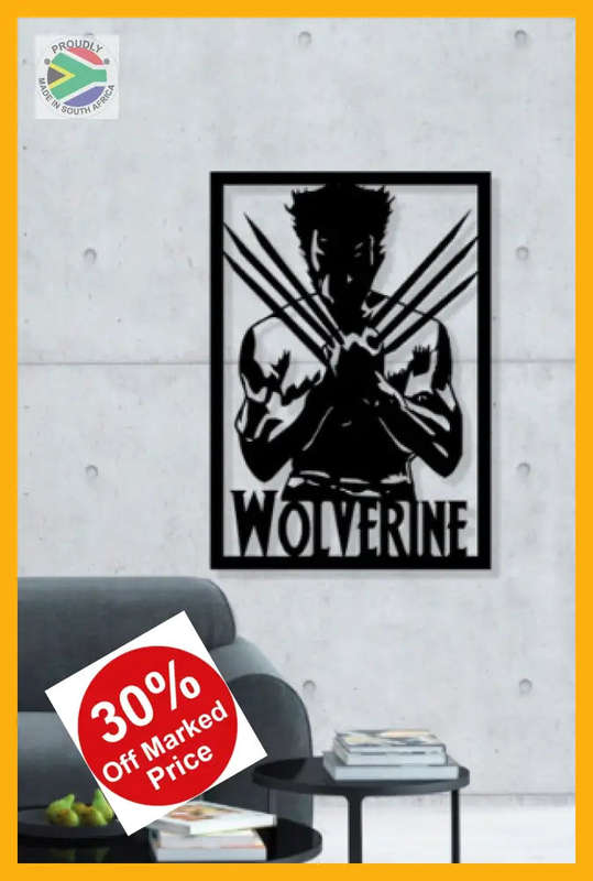 Wolverine Superhero Wall Art (Made-To-Order)