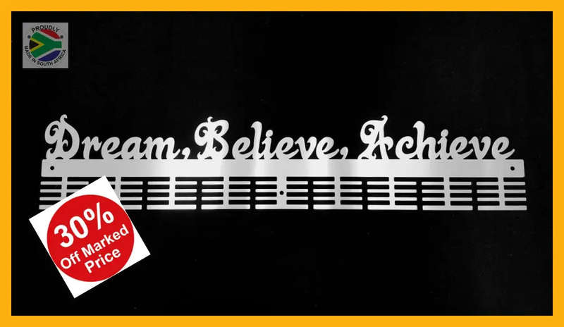 Dream, Believe, Achieve 72 tier medal hanger