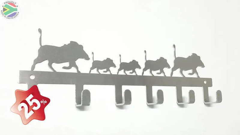 Warthog Family 6 hook key hook