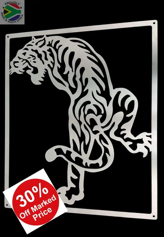 Tiger Stalking Mounted Wall (Made-To-Order)