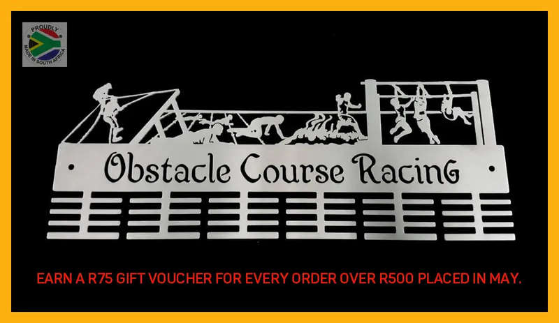 Obstacle Course Racing 48 tier medal hanger (Made-To-Order)