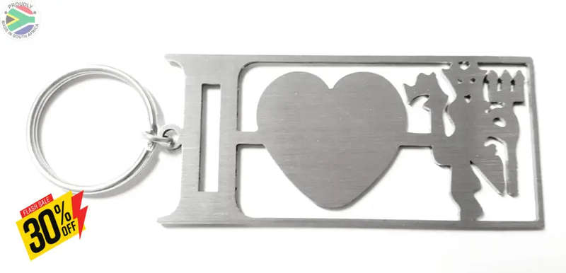 I Love Man Utd Key Ring