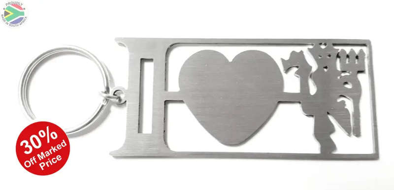 I Love Man Utd Key Ring