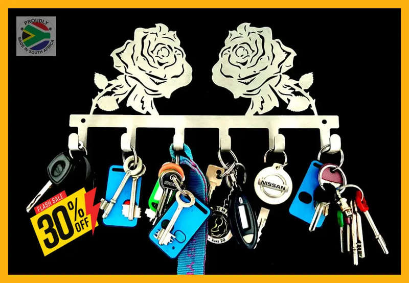 Rose Flower Key Hook