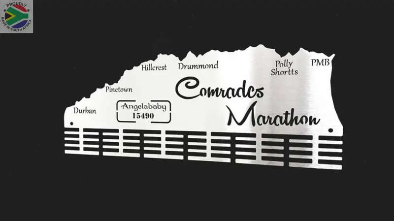 Comrades Marathon Up Run Personalised 48 Tier Medal Hanger (Made-To-Order)