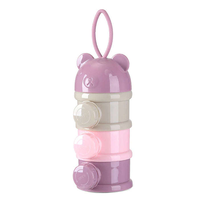 3 Layers portable baby milk powder formula dispenser storage case box