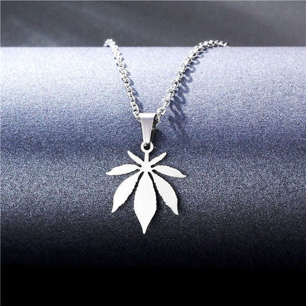 ASHA CRAFT - CANNABIS Pendant Chain Necklace LASTS FOREVER!