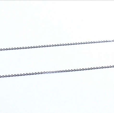 FINAL DAYS OF R1 AUCTIONS: Super Fine 1mm Trace Link Chain Stainless Steel- 60cm