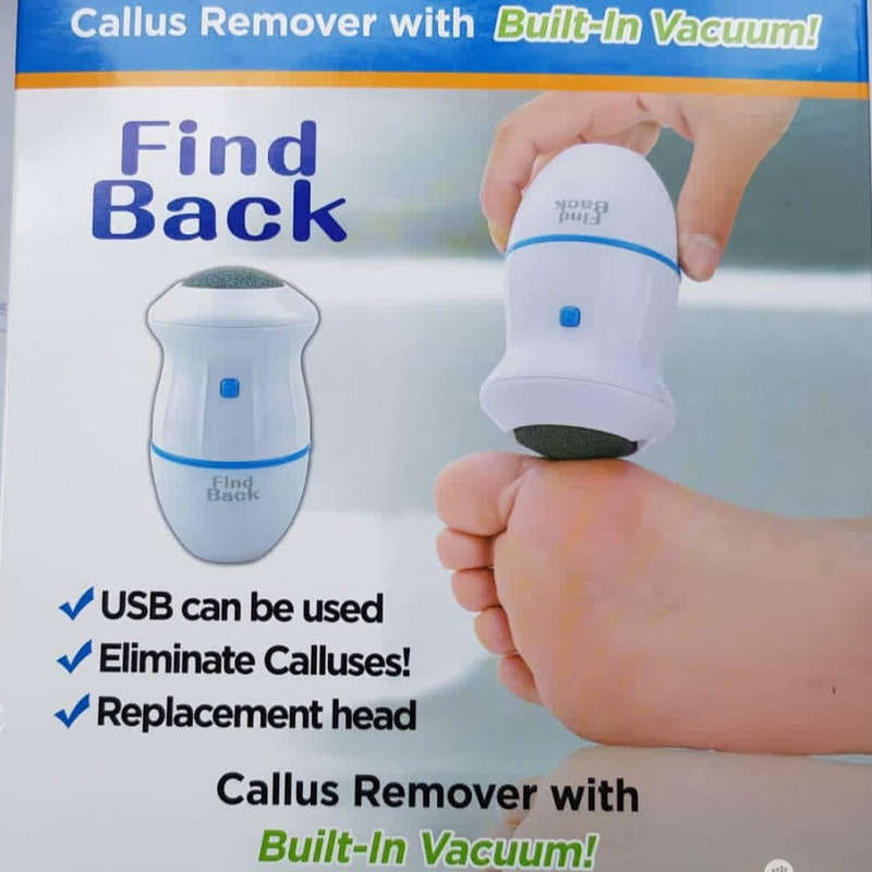 Rechargeable Callus Remover With Built-in Vacuum